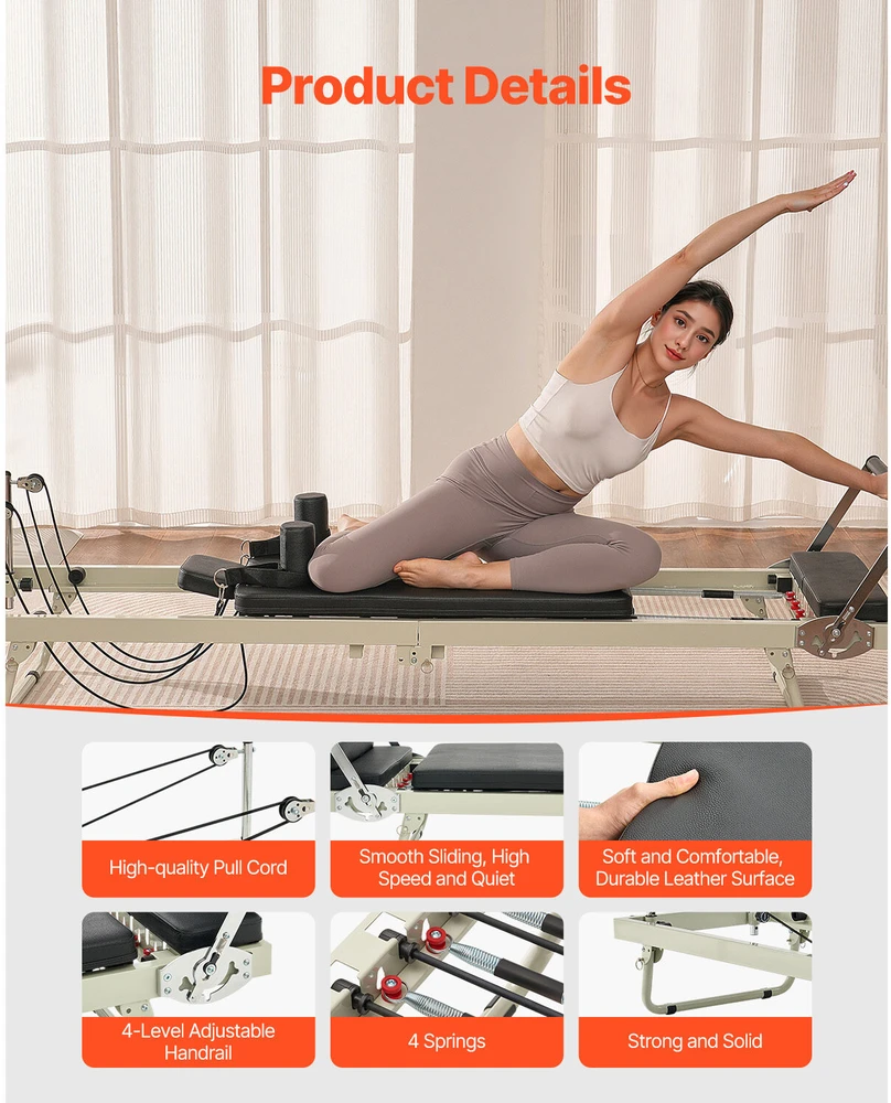VEVOR Sulankstoma pilates treniruoklė namams