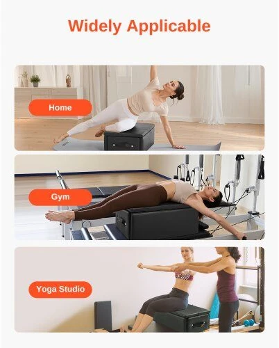 VEVOR Pilates treniruokliui skirta dėžė juoda