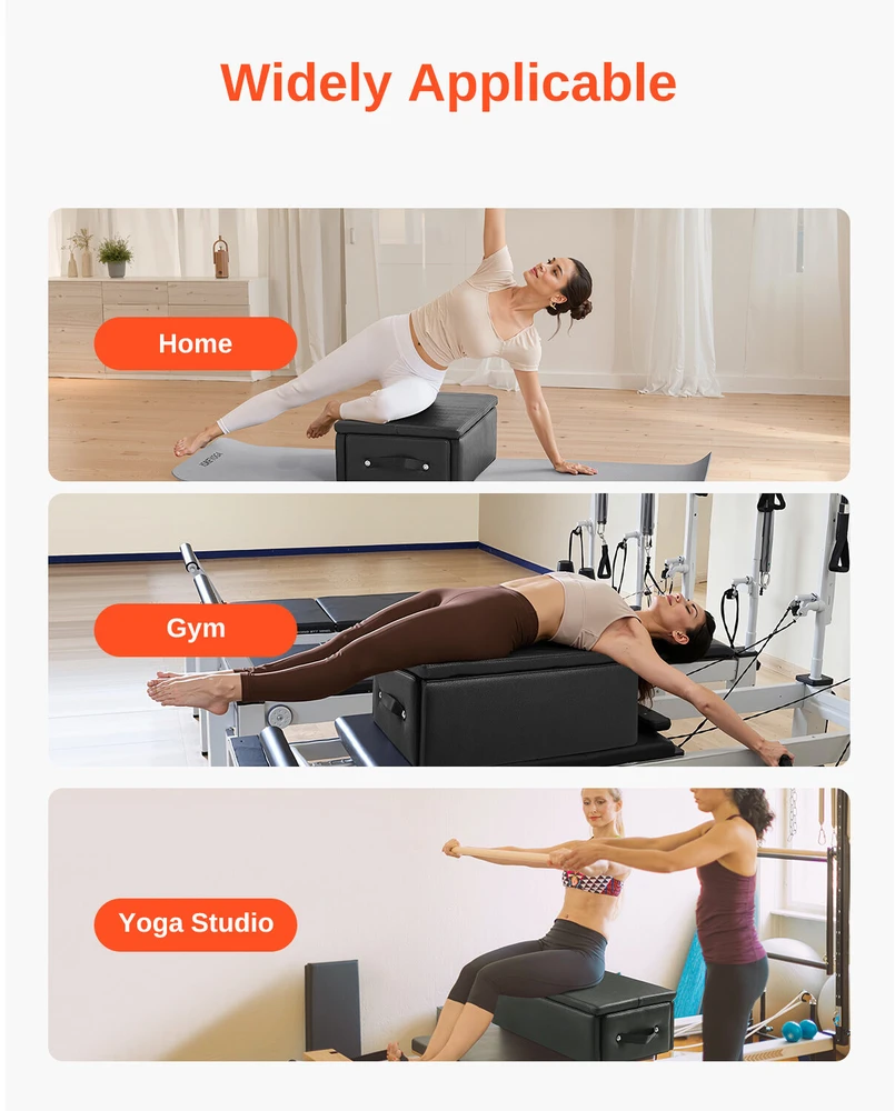 VEVOR Pilates treniruokliui skirta dėžė juoda