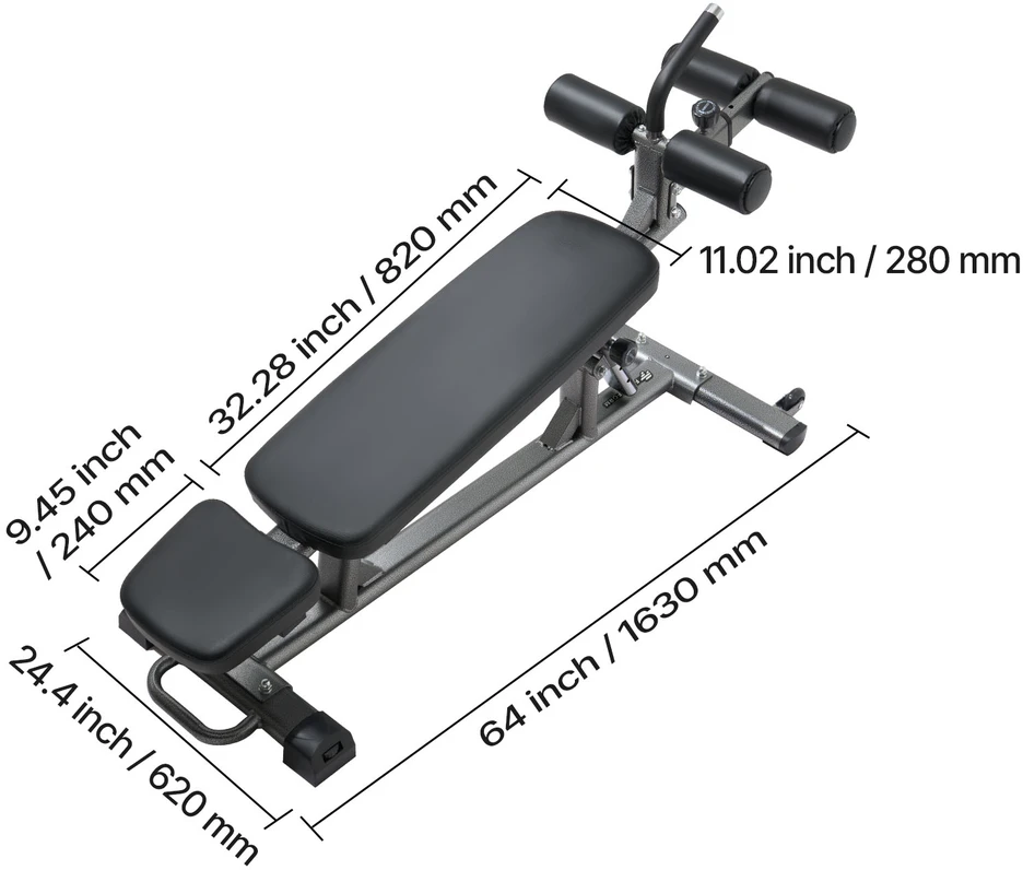 VEVOR Reguliuojamas presų suolas sporto treniruotėms
