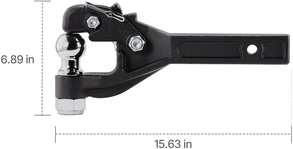 VEVOR Pintle jungtis su 5-7,6 cm žiedo kabliu 7256 kg