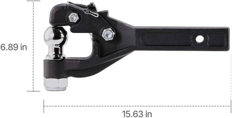 VEVOR Pintle jungtis su 5-7,6 cm žiedo kabliu 7256 kg