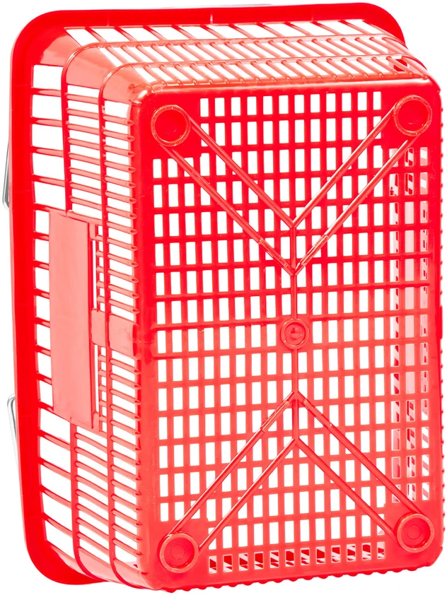 VEVOR Krepšiai pirkiniams, 12 vnt, 21L, raudoni