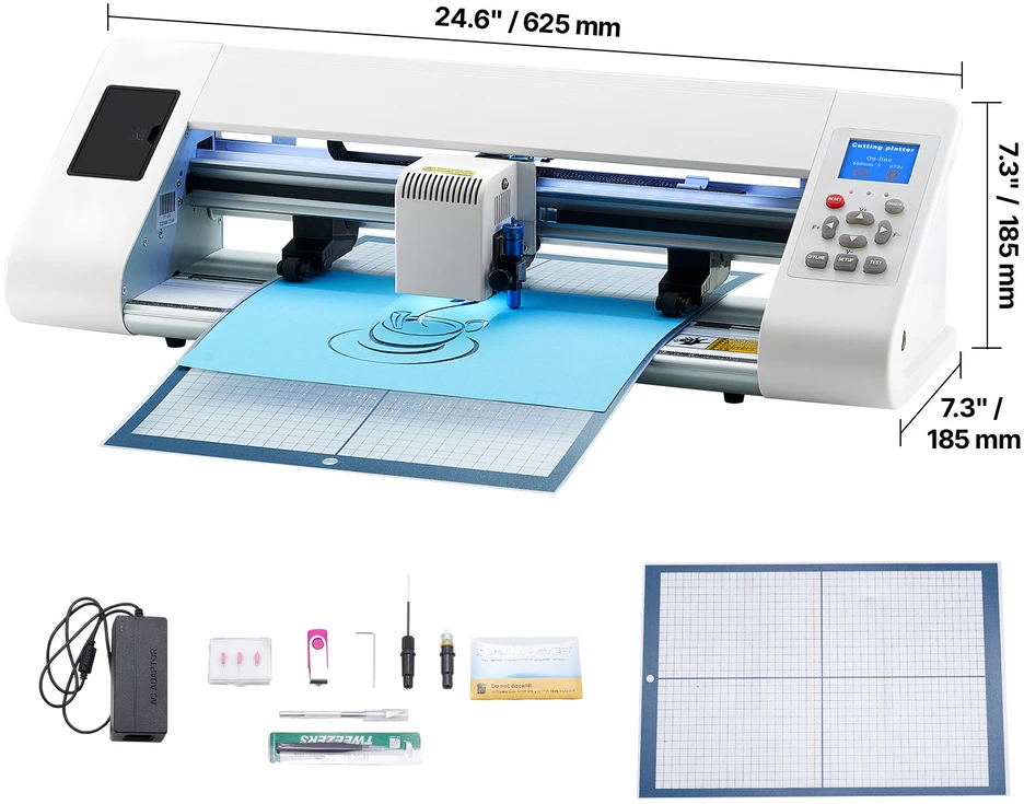 VEVOR Vinilo pjaustymo įrenginys su automatinio kraštų aptikimu