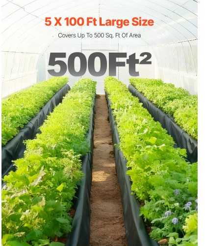 Vevor Juoda polietileno plėvelė 5 x 30,48 m