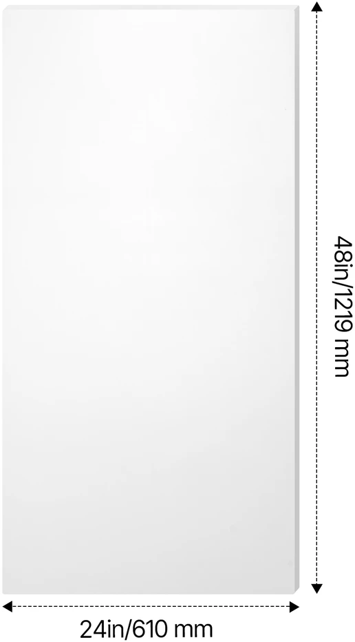 VEVOR HDPE plastiko lakštas 24 x 48 cm