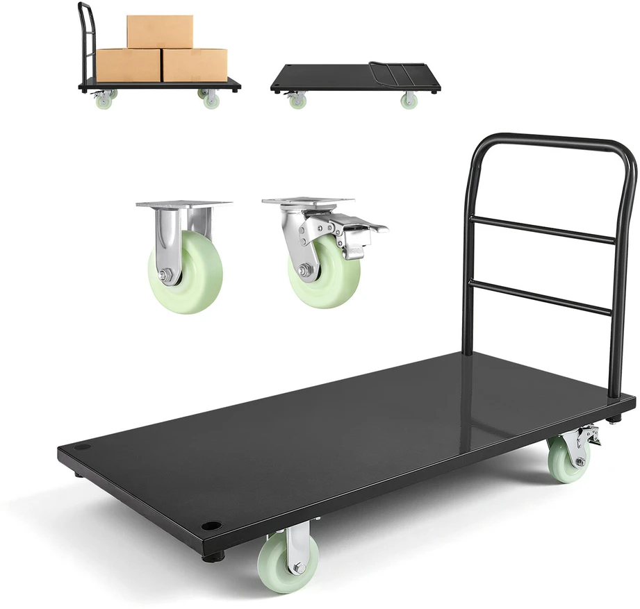 VEVOR Plieninė platforma su ratukais, 907 kg