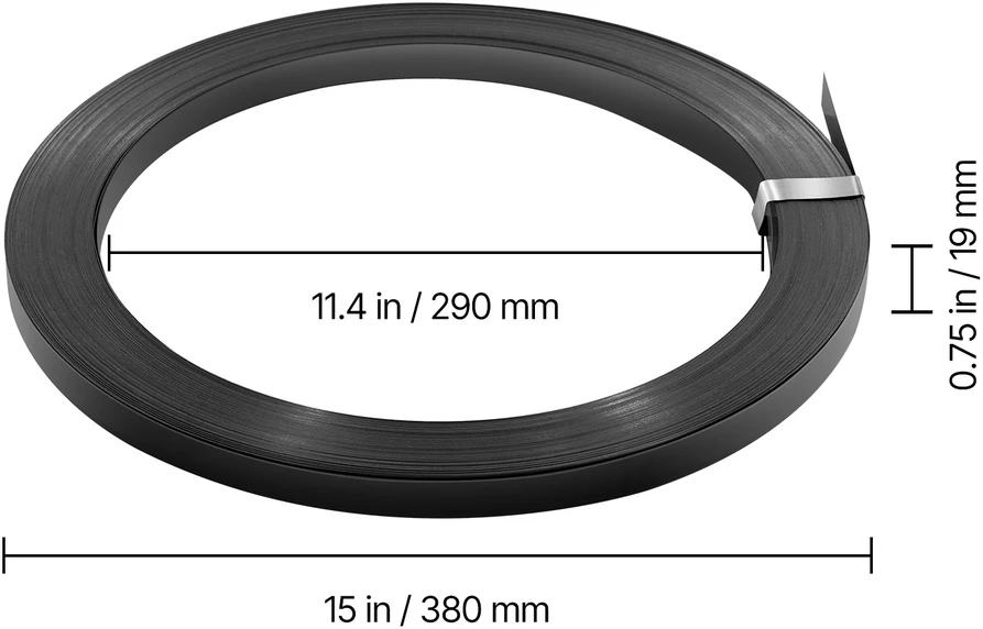 VEVOR Plieno tvirtinimo juosta 19 mm x 91 m