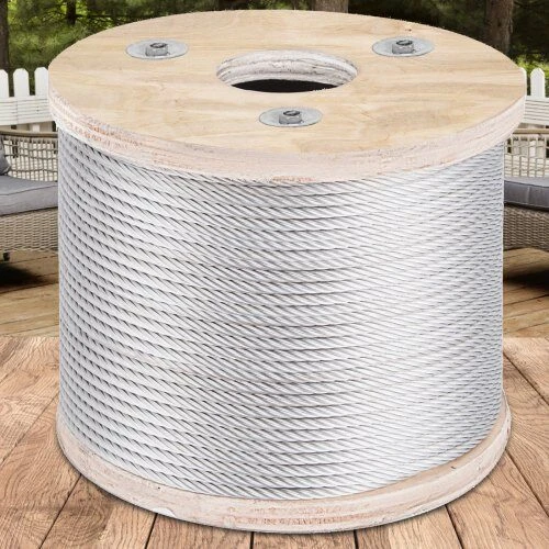 VEVOR 304 nerūdijančio plieno trosas 4,8 mm 76 m