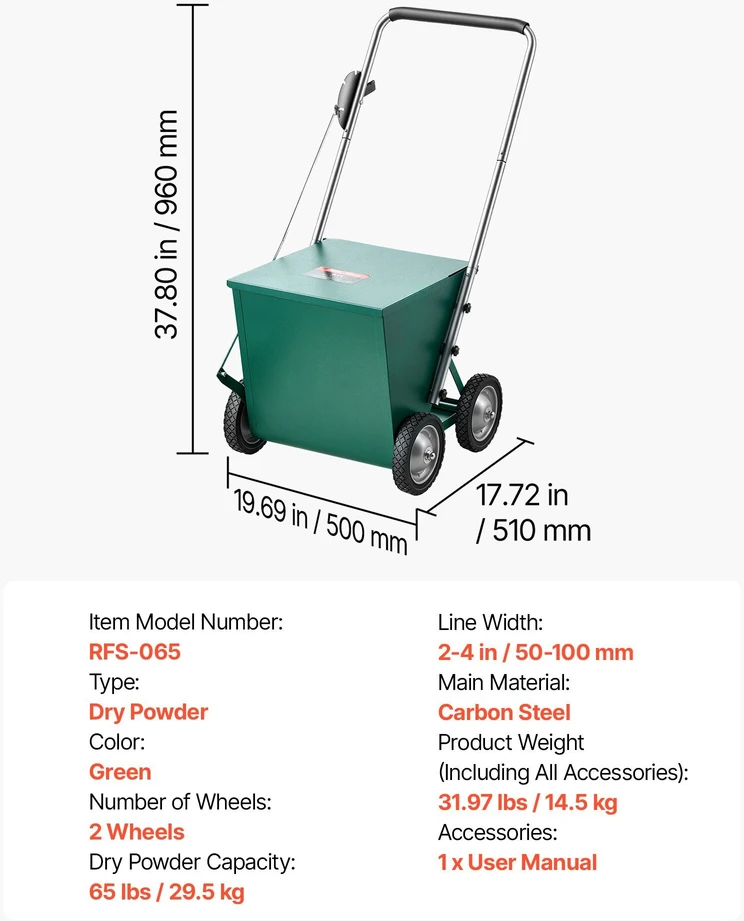VEVOR Plieninis sausų linijų žymeklis 29,5kg