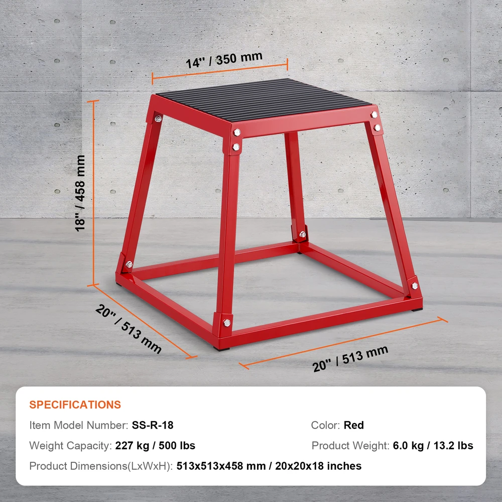 VEVOR Pliometrinė šuolių dėžė 45 cm