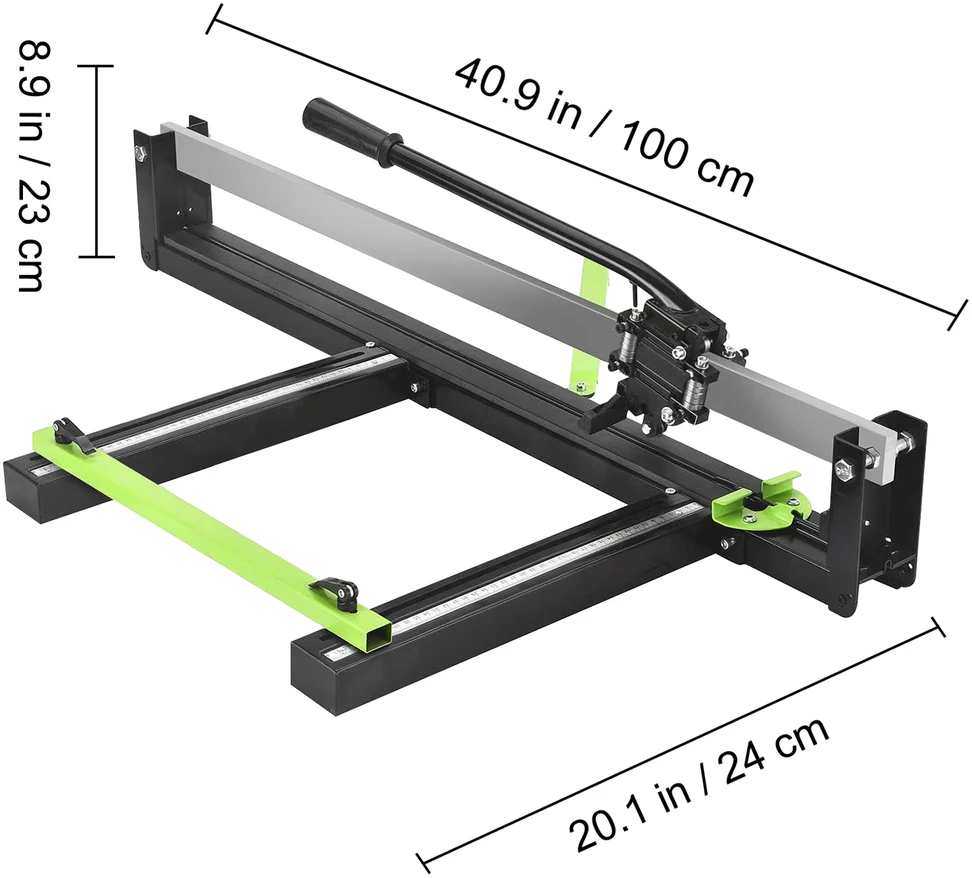 VEVOR 79 cm mėlyna rankinė plytelių pjaustyklė su lazeriu
