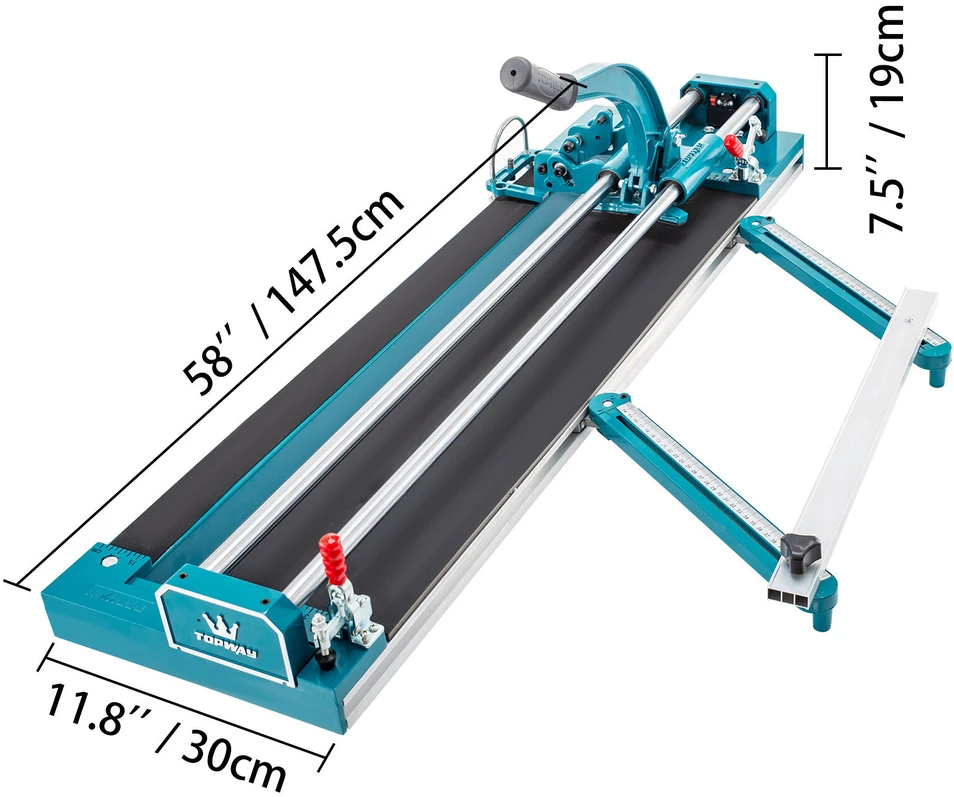 VEVOR 1200 mm plytelių pjaustyklė su dviguba juosta