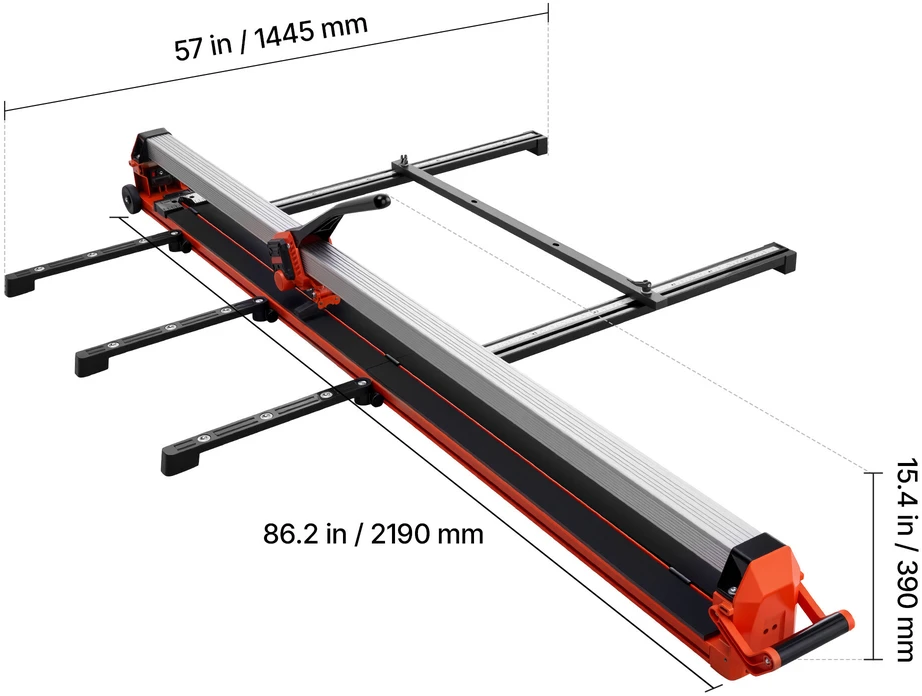 VEVOR 1800 mm rankinis plytelių pjaustiklis