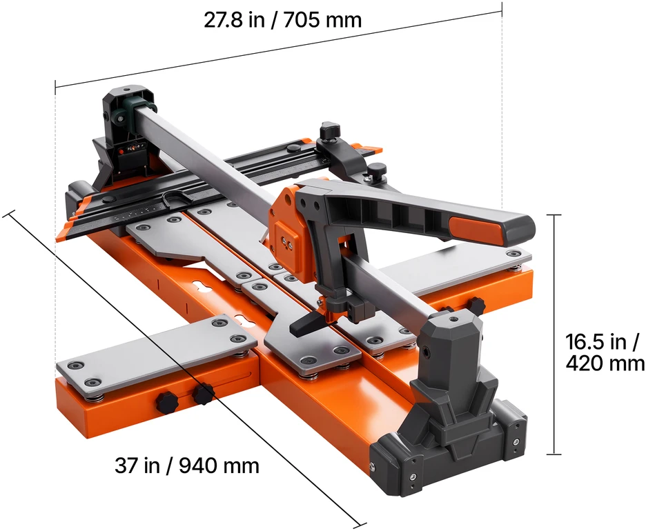 VEVOR 600 mm rankinis plytelių pjaustytuvas