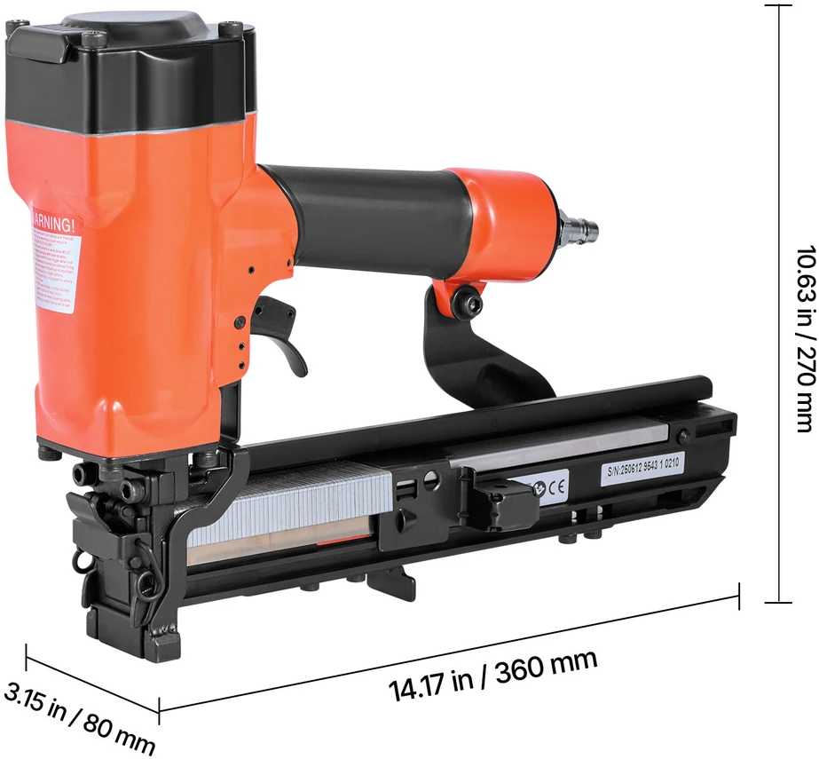 VEVOR Pneumatinis kabliukas, 16 gabarito, 70-120 PSI