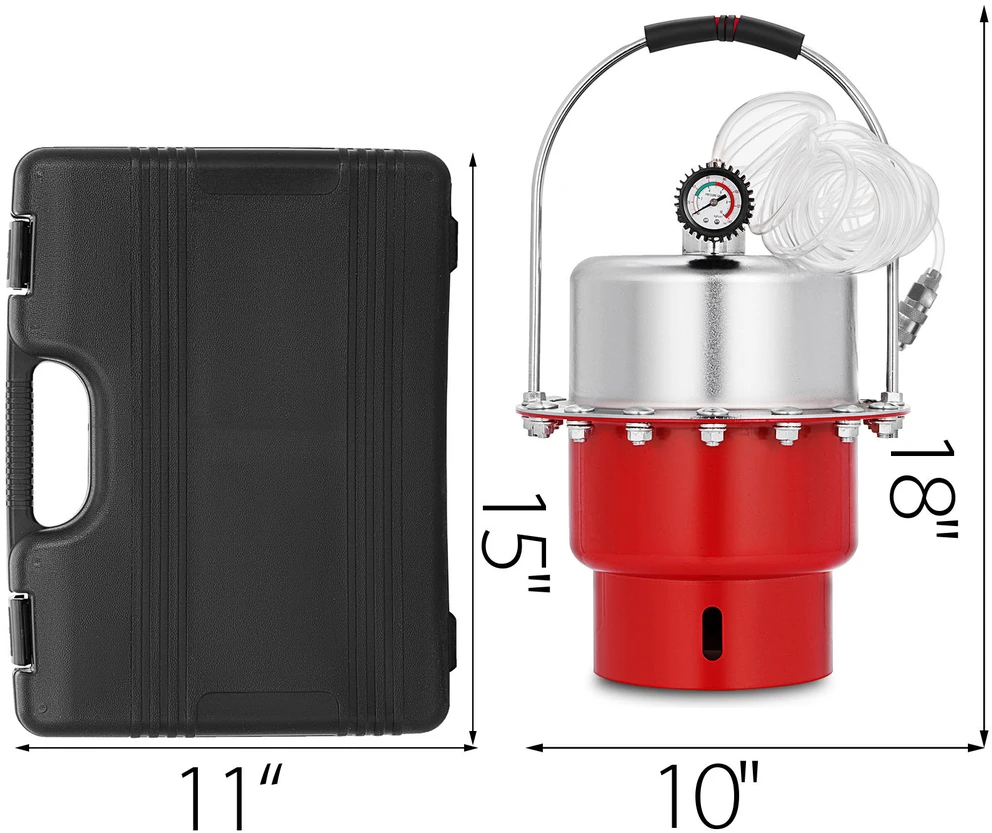 VEVOR 60 psi pneumatinis stabdžių skysčio nuorinimo komplektas