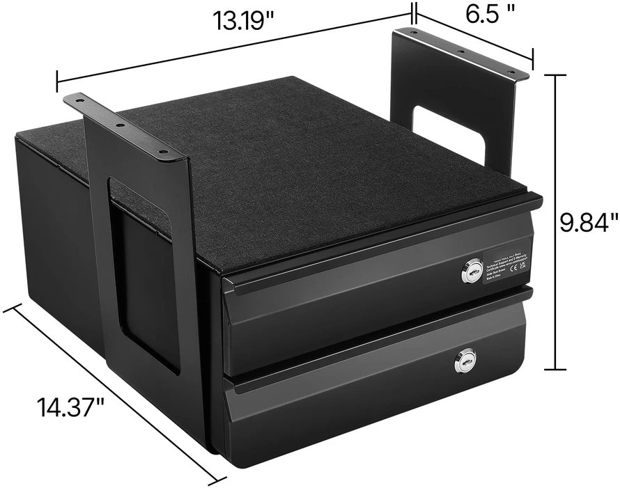 VEVOR 33 cm užrakinama stalčių organizatorius