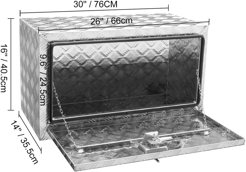 VEVOR Po kėbulo dėžė automobiliams, 76x35,5x40,5 cm