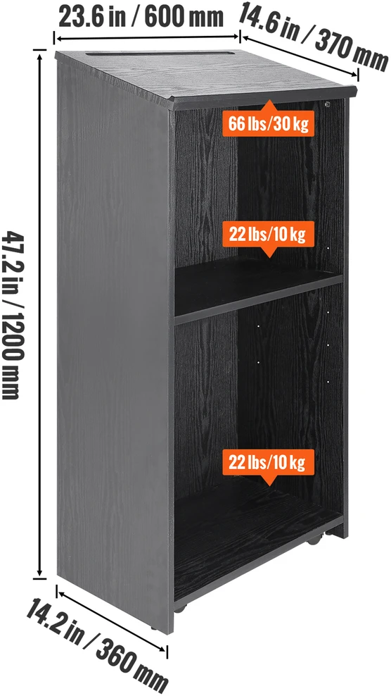 VEVOR Metalinė pakyla su 4 ratukais ir lentynomis