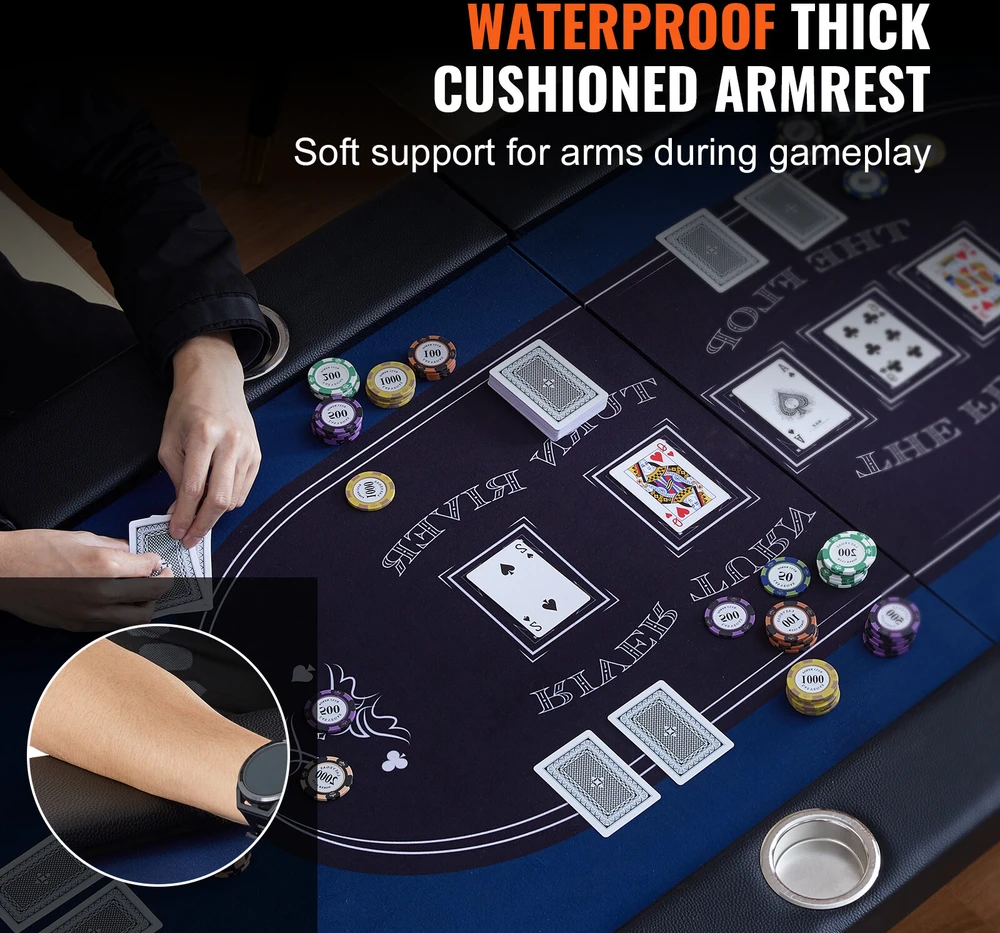 VEVOR Sulankstomas pokerio stalas 10 žaidėjams