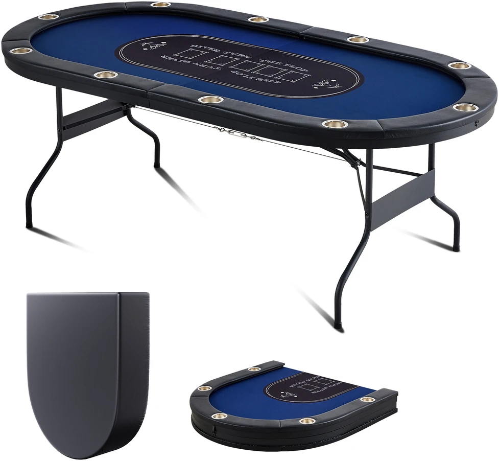 VEVOR Sulankstomas pokerio stalas 10 žaidėjams