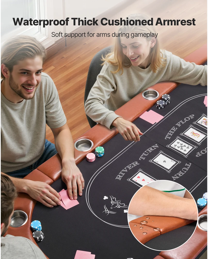 VEVOR Sulankstomas pokerio stalas 8 žaidėjams