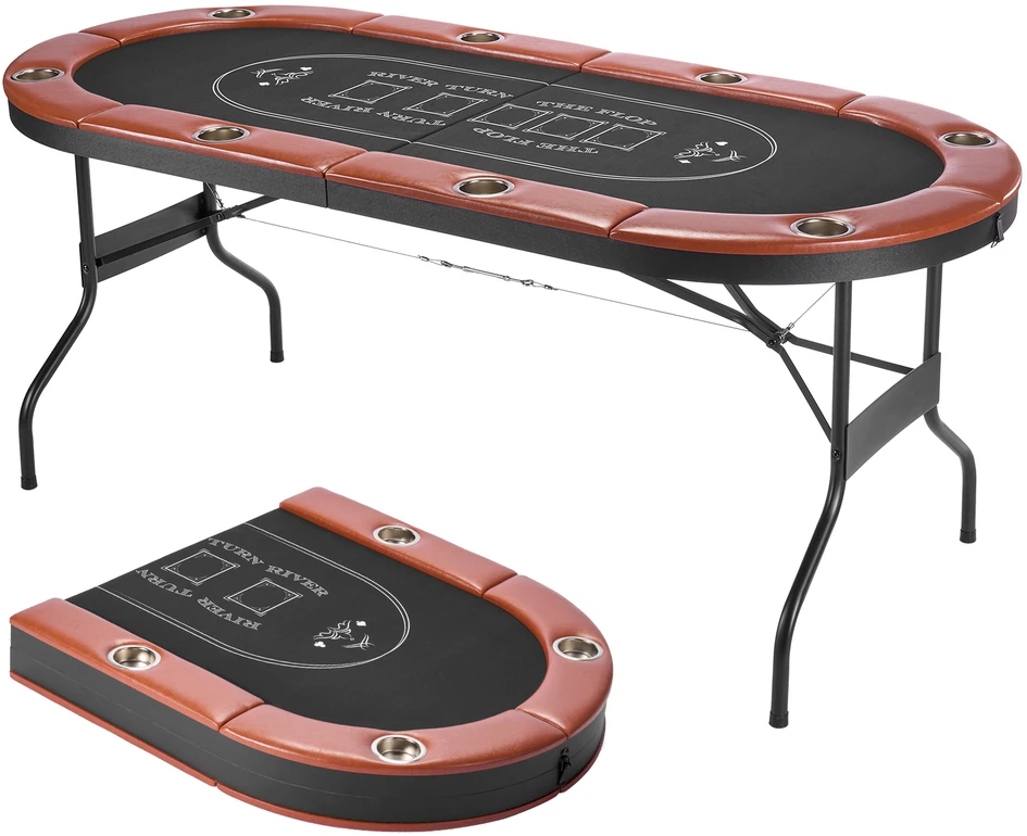 VEVOR Sulankstomas pokerio stalas 8 žaidėjams
