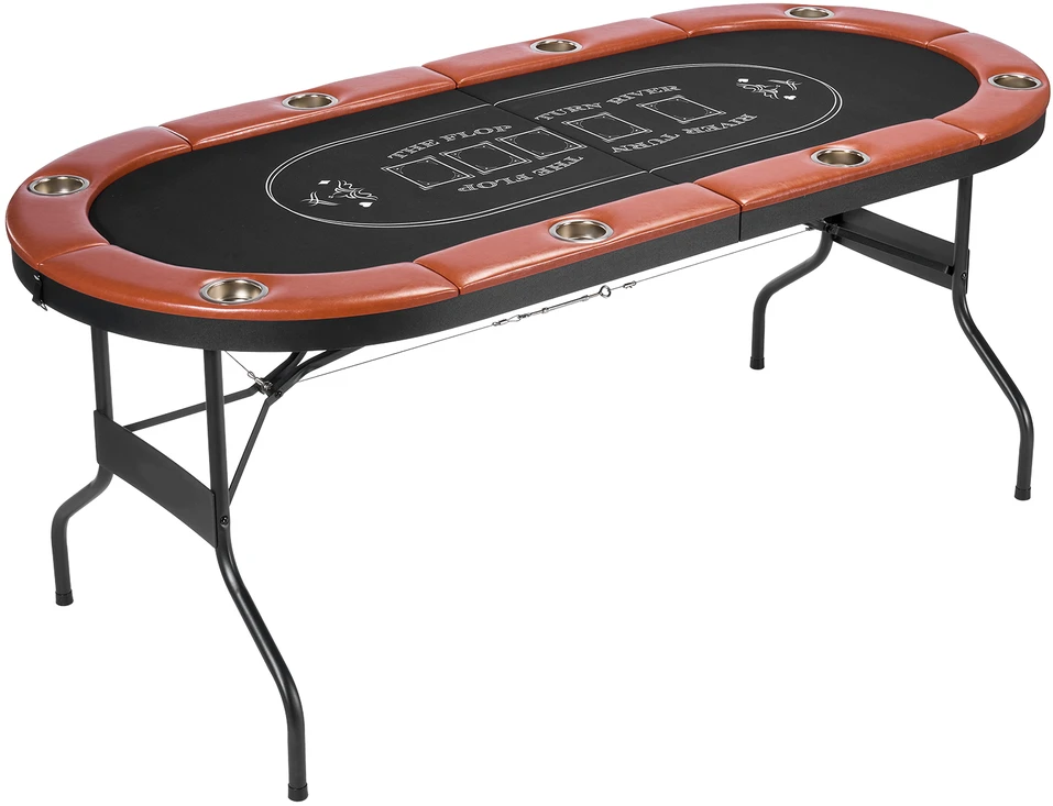 VEVOR Sulankstomas pokerio stalas 8 žaidėjams