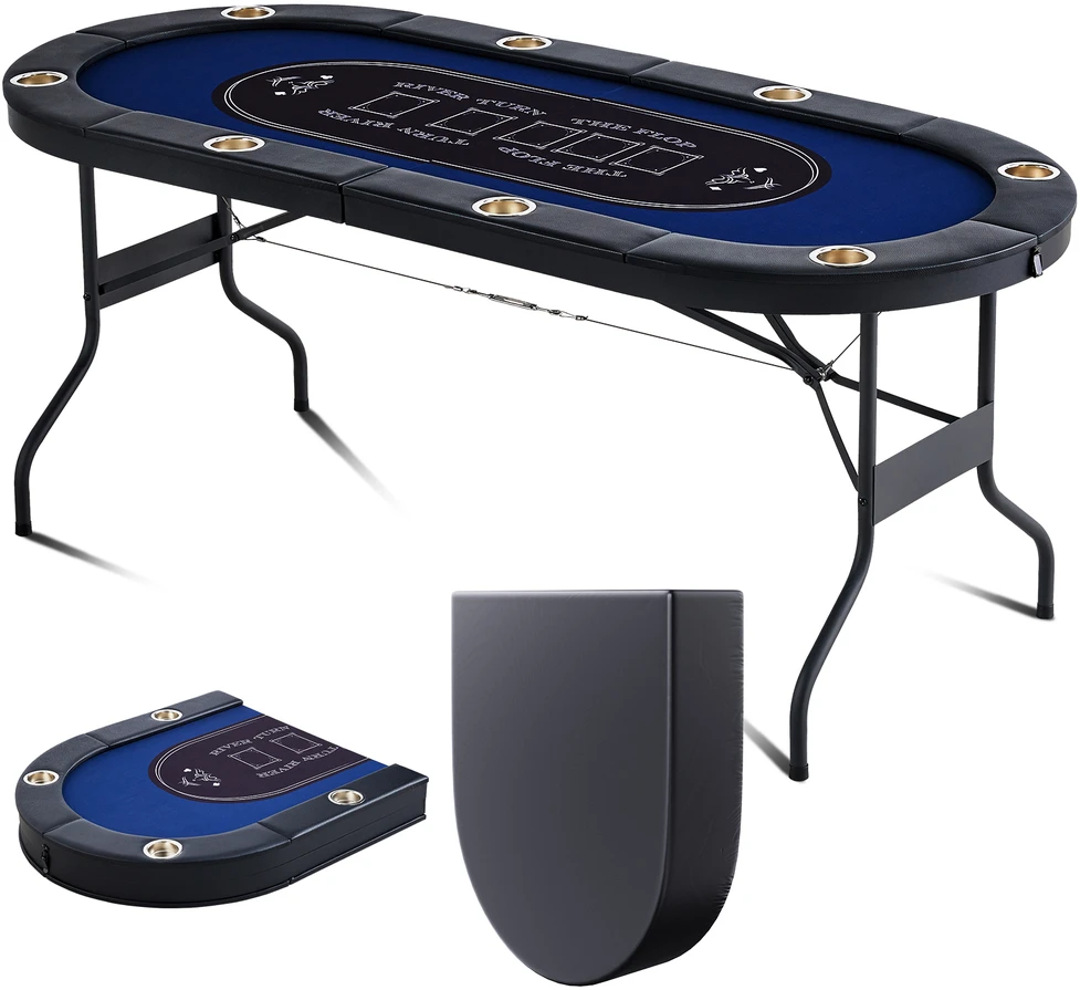 VEVOR Lankstomas 8 vietų pokerio stalas