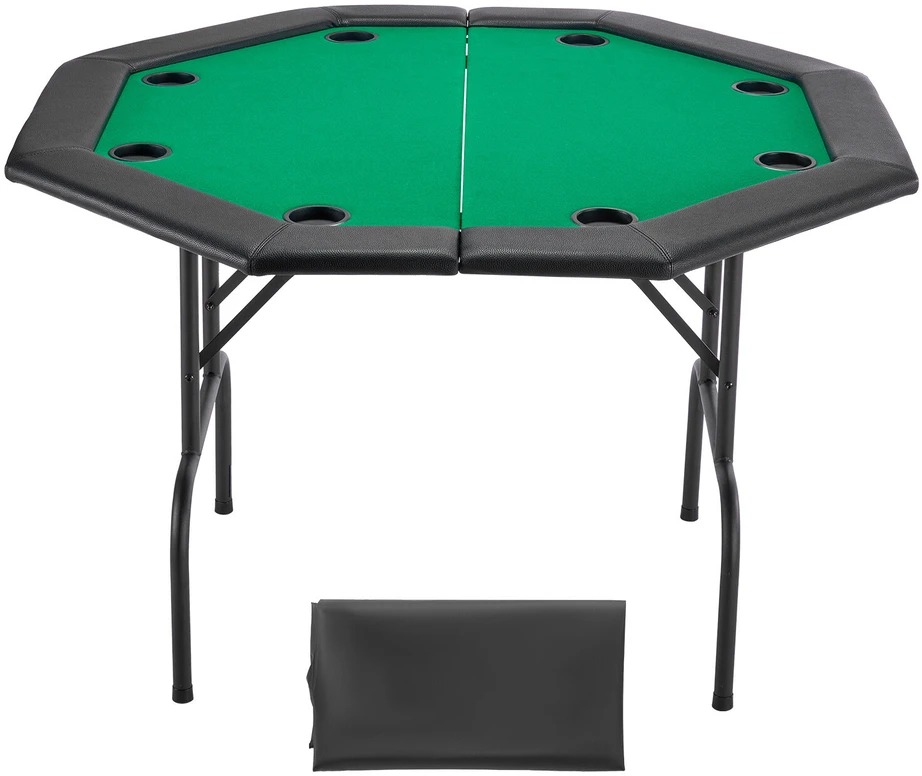 VEVOR 1220 mm sulankstomas pokerio stalas 8 žaidėjams