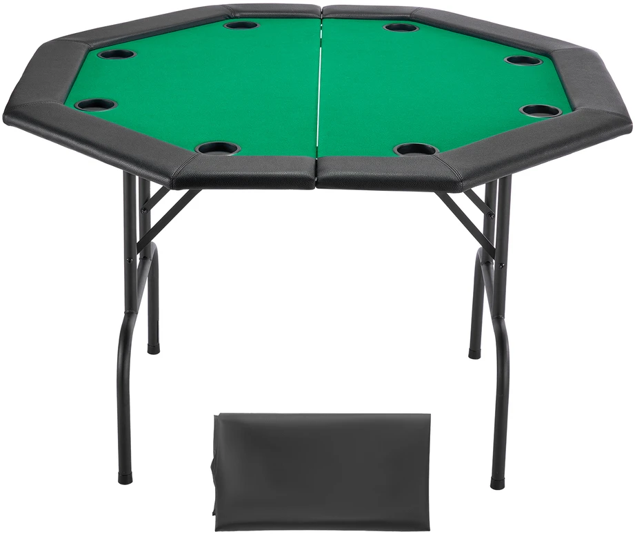 VEVOR 1220 mm sulankstomas pokerio stalas 8 žaidėjams