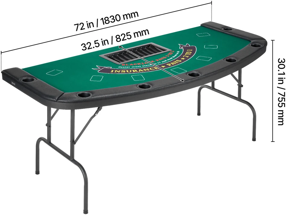 VEVOR Pokerio stalas 7 žaidėjams