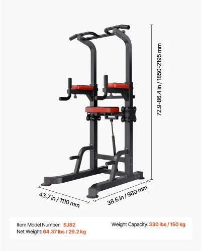 Vevor Prisitraukimų stovas su 150 kg apkrova