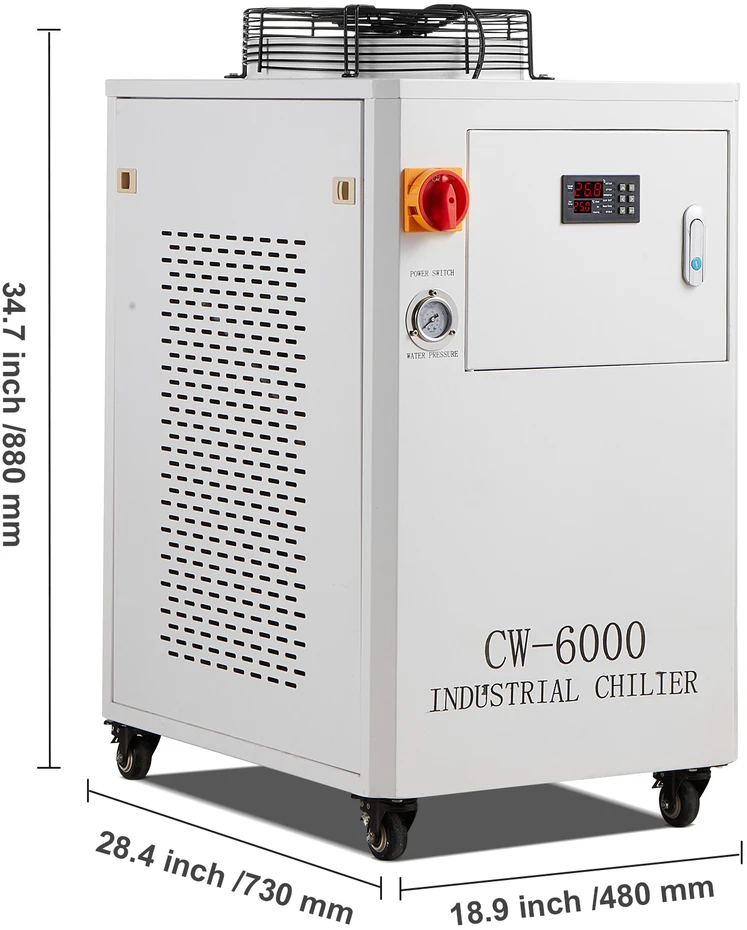 VEVOR Pramoninis vandens aušintuvas CW6000, CO2 lazeriui