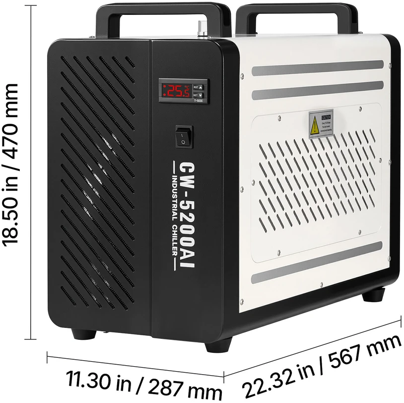 VEVOR Pramoninis vandens aušintuvas CO2 lazeriui