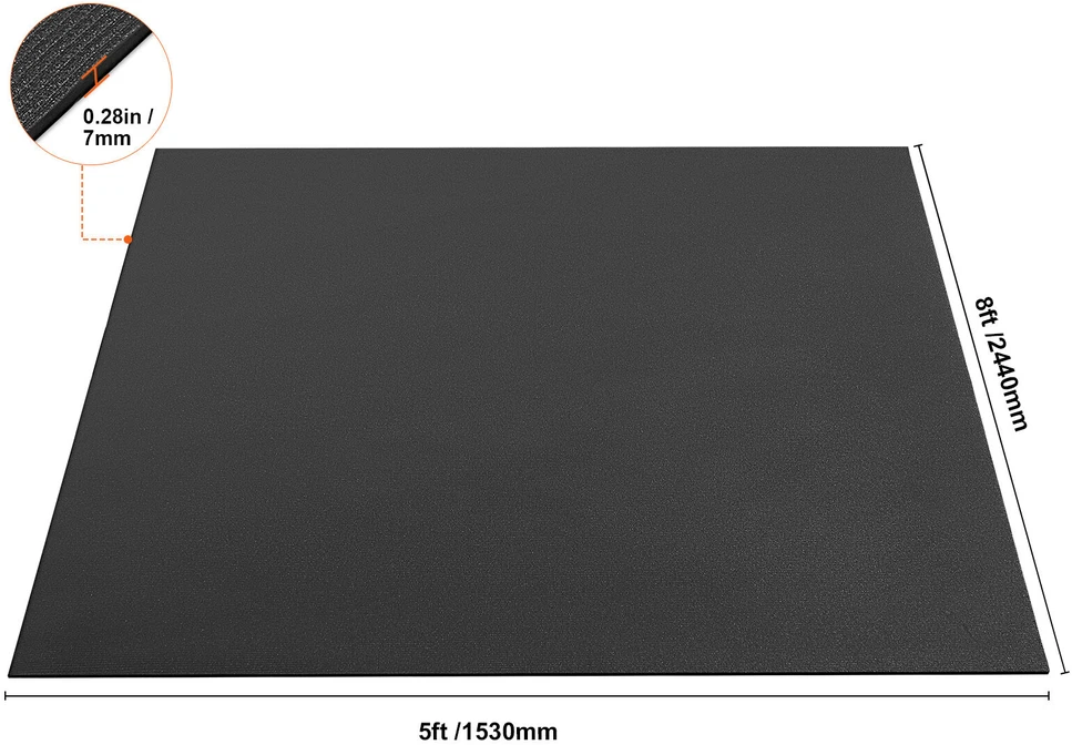 VEVOR Neslystantis jogos kilimėlis 8x5 ft