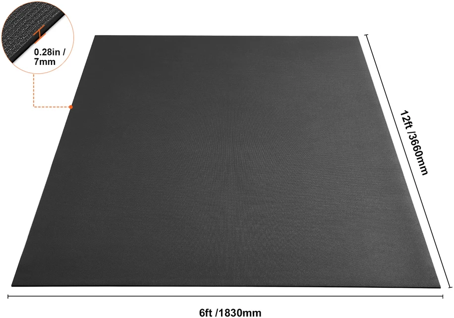 VEVOR neslystantis jogos kilimėlis 366x183 cm
