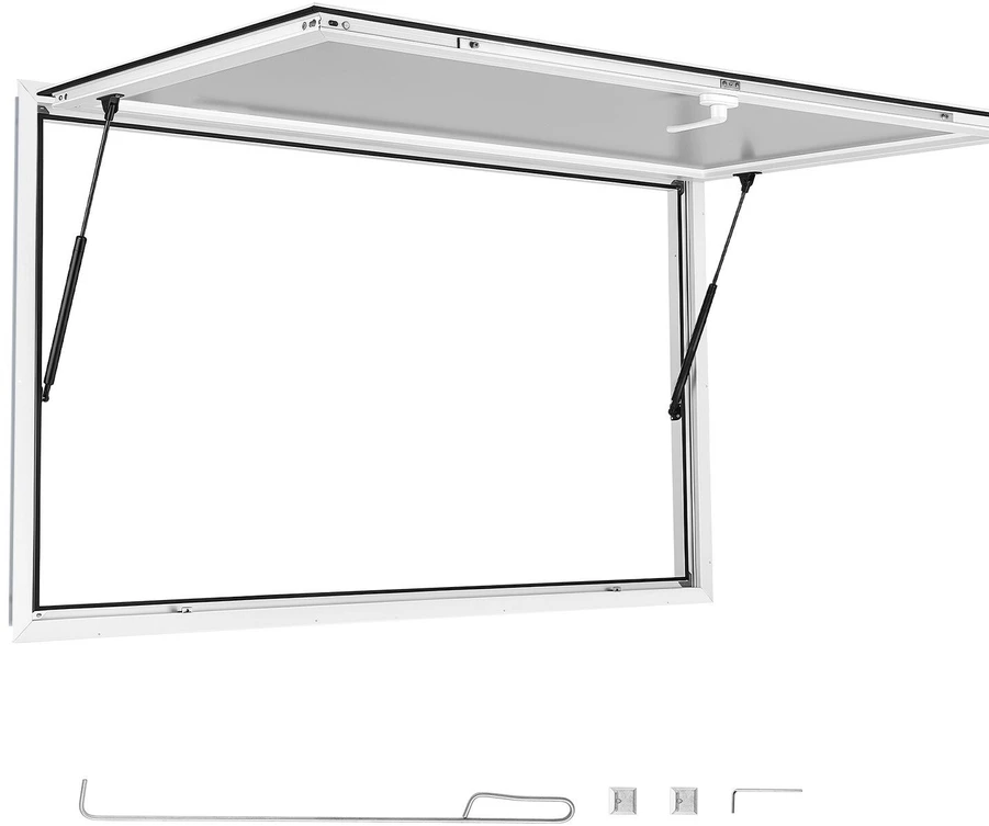 Prekybinis langas VEVOR CGDCK48X36LSB, 1220x915 mm