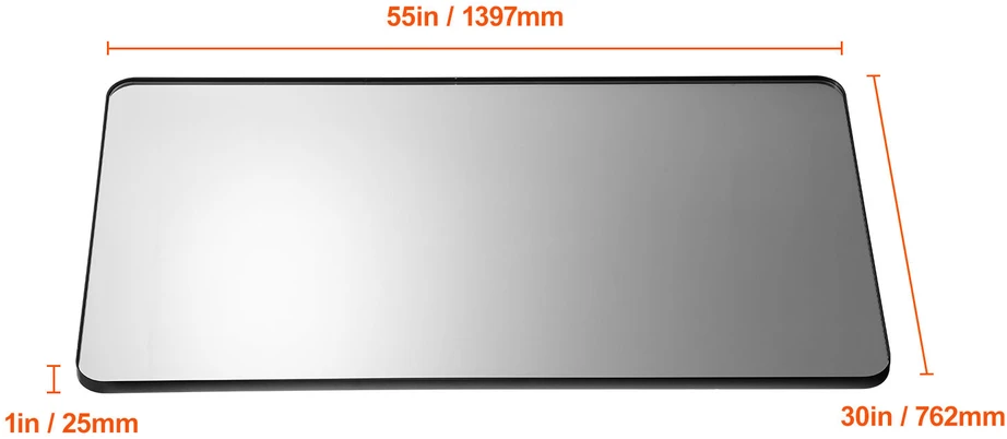 VEVOR Kvadratinis veidrodinis sieninis veidrodis 76 x 140 cm