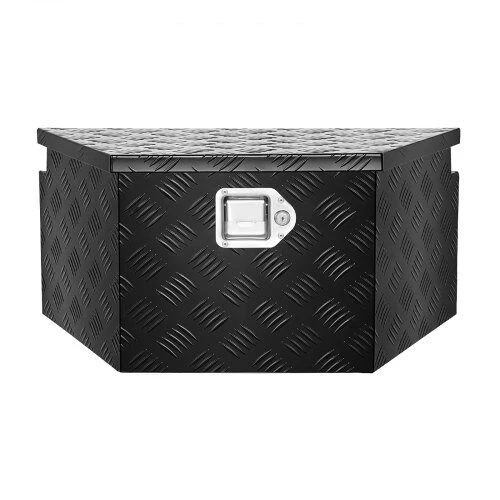 VEVOR Juodos aliuminio priekabos daiktadėžė 660 x 330 x 305 mm