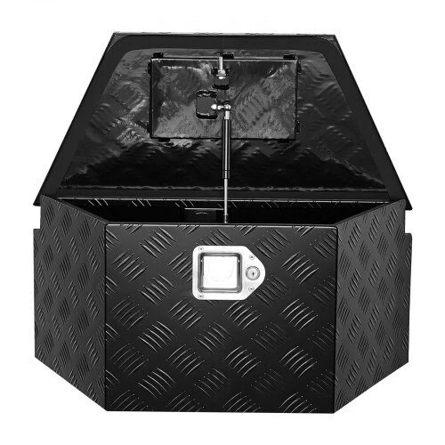 VEVOR Juodos aliuminio priekabos daiktadėžė 660 x 330 x 305 mm