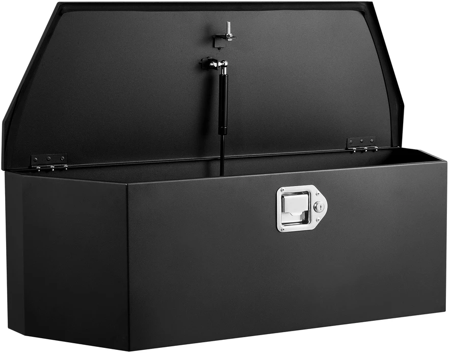 Vevor Priekabos sukabos dėžė, 91.4x31.4x30.5 cm, juoda, plieninė saugojimo dėžė
