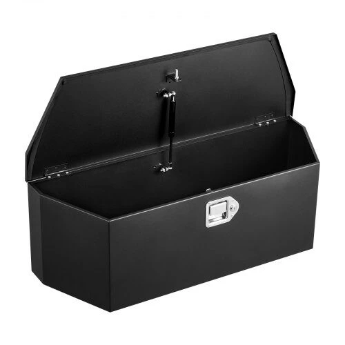 Vevor Priekabos sukabos dėžė, 91.4x31.4x30.5 cm, juoda, plieninė saugojimo dėžė