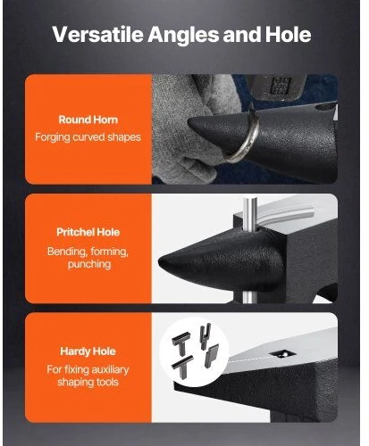 VEVOR Ketaus priekalas 60 kg vieno rago