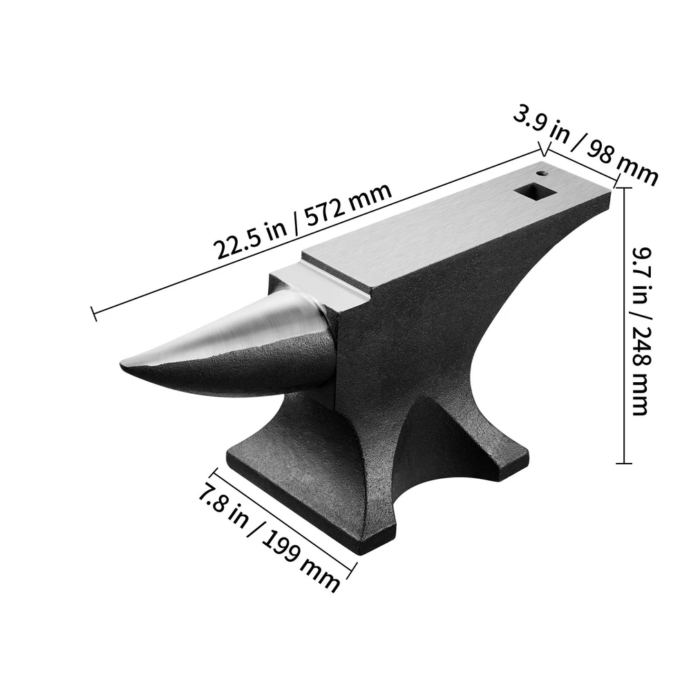 VEVOR Vienaragis priekalas 50 kg kalvio darbui