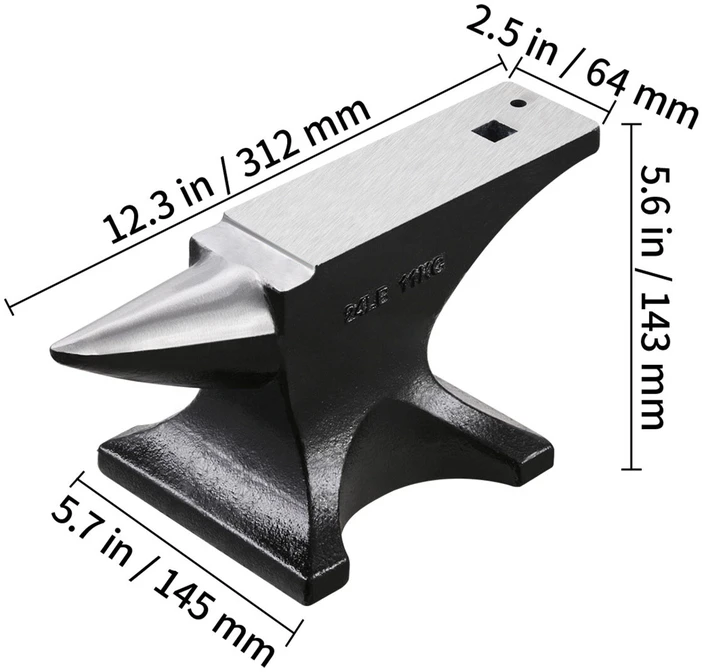 VEVOR Vienrago priekalas 11,5kg iš plieno