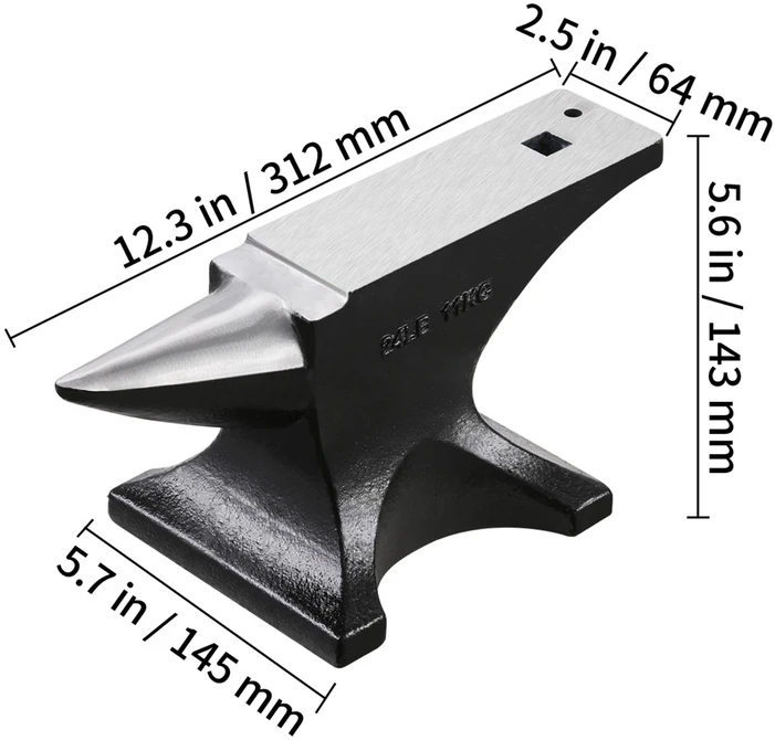 VEVOR Vienrago priekalas 11,5kg iš plieno