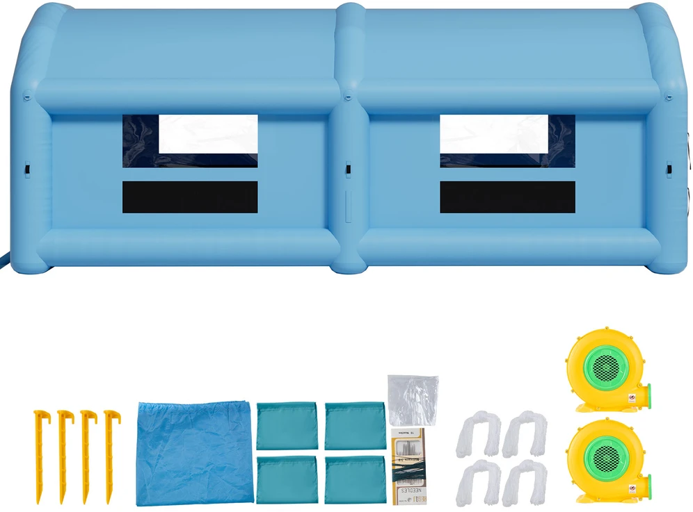 VEVOR Pripučiamas dažymo paviljonas, 12 x 5 x 4 m