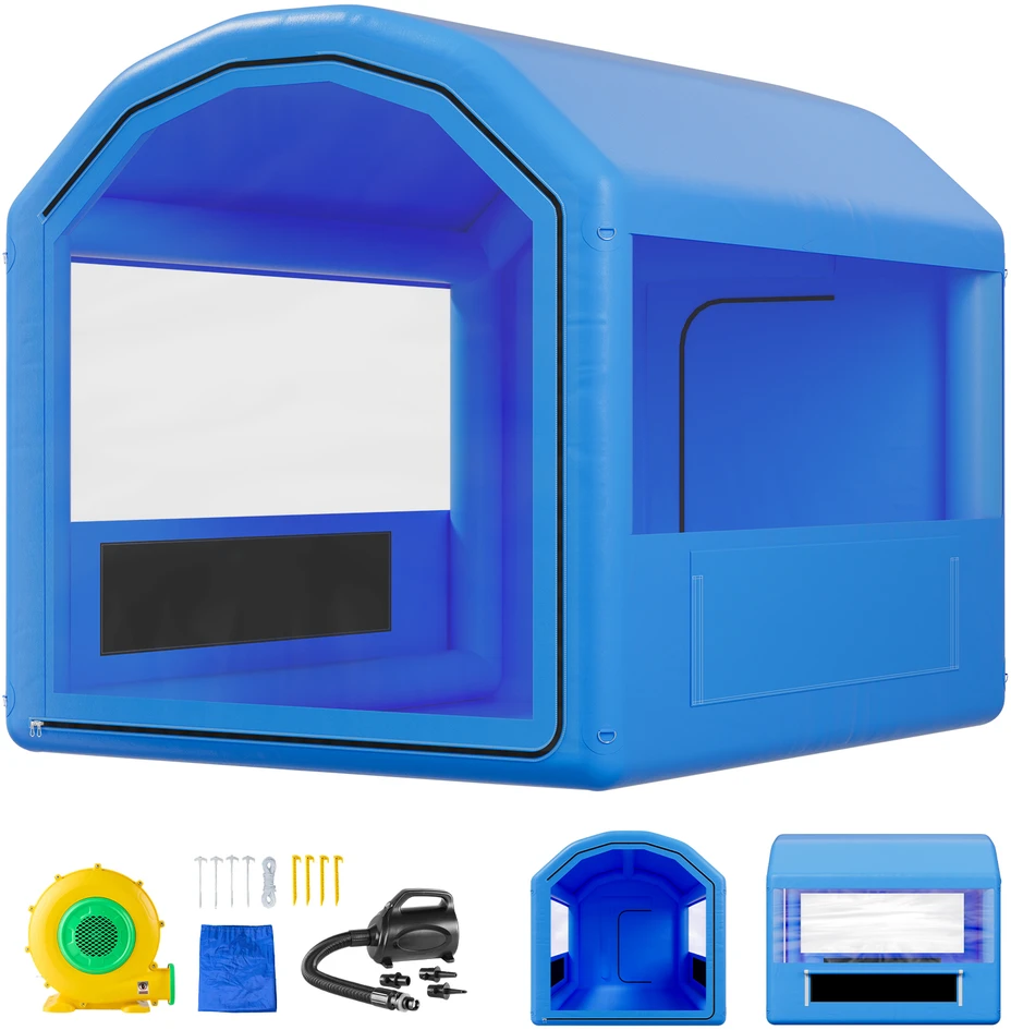 VEVOR Pripučiamas dažymo paviljonas 3 x 2,5 x 2,5 m